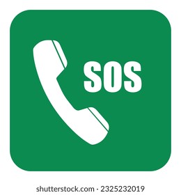 diseño vectorial de icono de llamada de emergencia