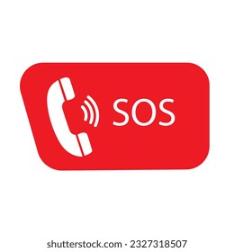 diseño vectorial de icono de llamada de emergencia