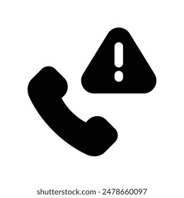 emergency call icon. vector glyph icon for your website, mobile, presentation, and logo design.