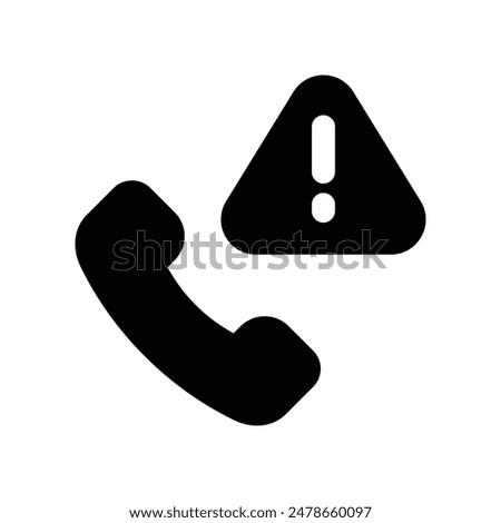 emergency call icon. vector glyph icon for your website, mobile, presentation, and logo design.