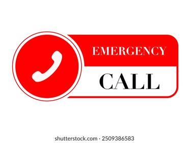 Emergency call icon. Vector illustration.