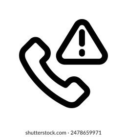 emergency call icon. vector line icon for your website, mobile, presentation, and logo design.