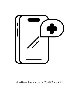 Emergency Call icon vector stock illustration
