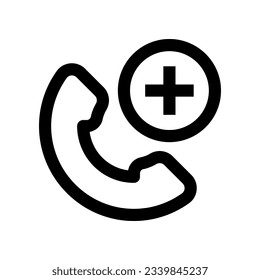 emergency call icon for your website, mobile, presentation, and logo design.