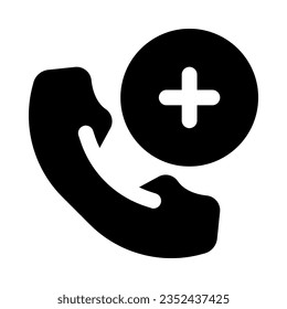 emergency call icon for your website, mobile, presentation, and logo design.