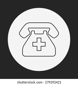 emergency call line icon