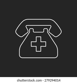 emergency call line icon