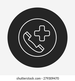 emergency call line icon