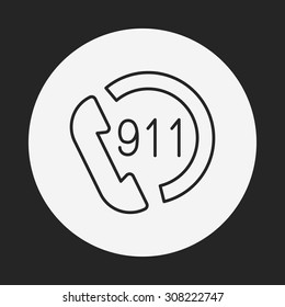 emergency call line icon