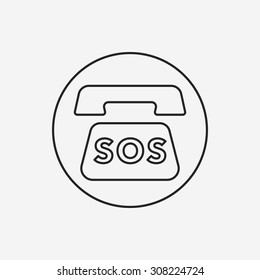emergency call line icon