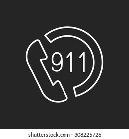 emergency call line icon