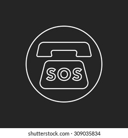 emergency call line icon