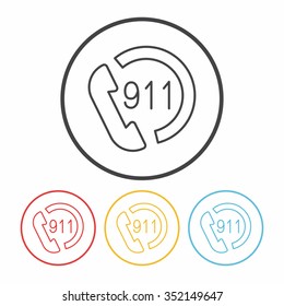 emergency call line icon