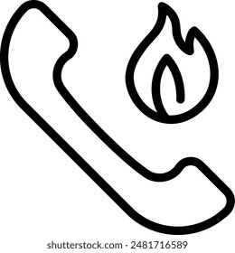 emergency call line icon illustration vector