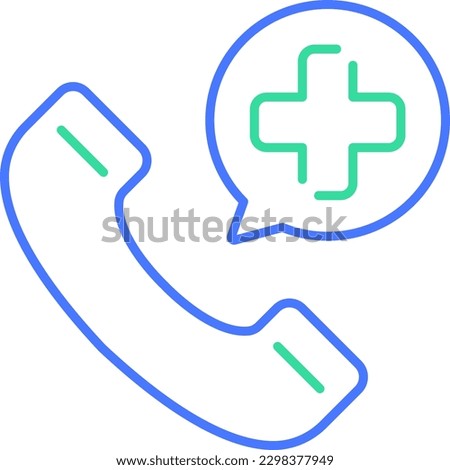 Emergency call line icon Set is designed with suitable visuals for all medical and healthcare
