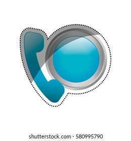Emergency call line icon vector illustration graphic design
