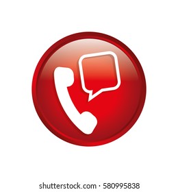Emergency call line icon vector illustration graphic design