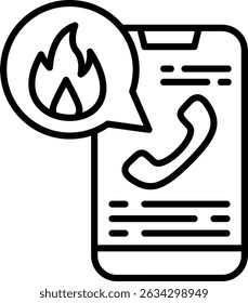 Llamada de emergencia Nuevo Vector de diseño de iconos creativos