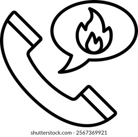 Emergency Call vector icon. Can be used for printing, mobile and web applications.