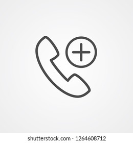 Emergency call vector icon sign symbol