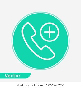 Emergency call vector icon sign symbol