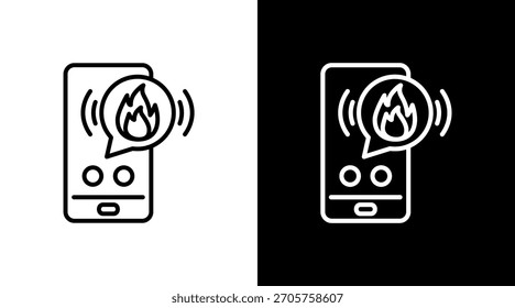 White Icon Set Vector für Notruf