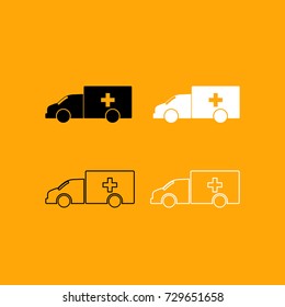 Emergency car icon .