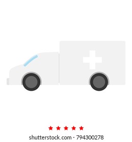 Emergency car icon .