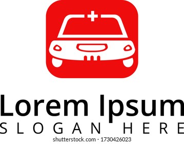 emergency car logo design,  vector, illustration