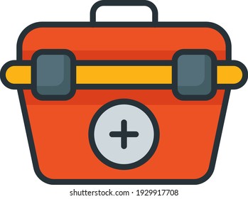 Emergency car tool kit Concept Vector Color Icon Design, Motor Vehicle Service and automobile repair shop Symbol, Lorry spare parts Sign, auto mechanic stock illustration