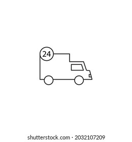 vector de icono de transporte de emergencia