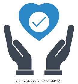 Emergency Cardiovascular Care vector CPR Services Concept icon design