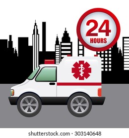 emergency concept design, vector illustration  