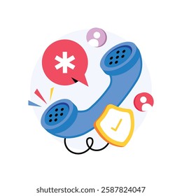 Emergency Concepts Style illustrations. EPS 10 File stock illustration