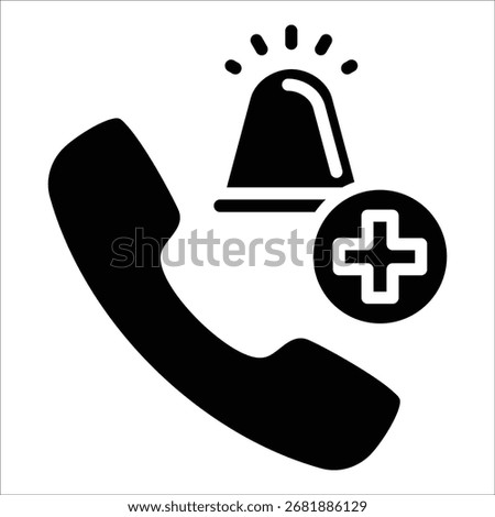 Emergency Contact Icon Element For Design