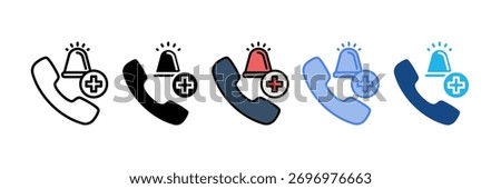 Emergency Contact Icon Element For Design
