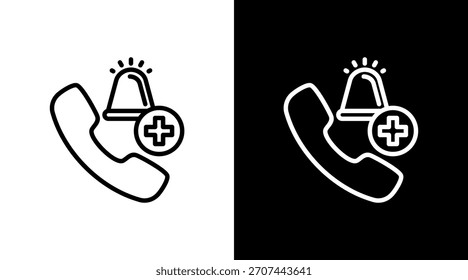 Emergency Contact With Icon Set Design