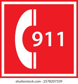 Emergency contact sign. SOS emergency call. Emergency message. SOS icon. Emergency hotline. 911 calling. Hotline concept. First aid