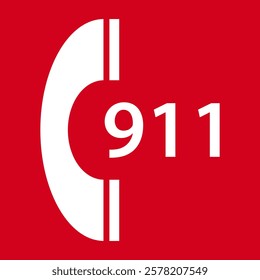 Emergency contact sign. SOS emergency call. Emergency message. SOS icon. Emergency hotline. 911 calling. Hotline concept. First aid