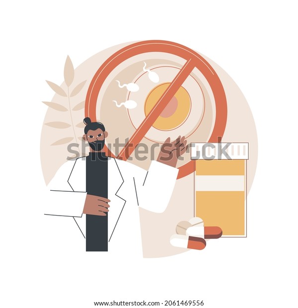 Emergency contraception abstract concept vector\
illustration. Hormonal contraception, emergency contraceptive drug,\
family planning, pregnancy control medicine, side effect abstract\
metaphor.