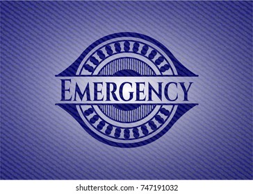 Emergency denim background