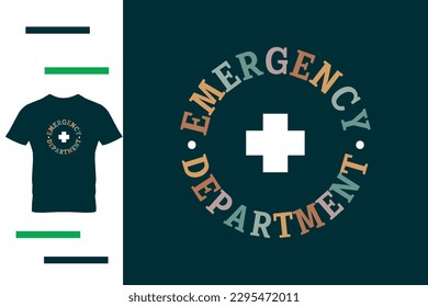 Emergency department nurse t shirt design 