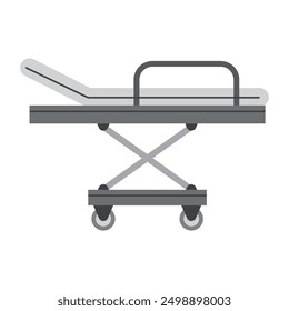 Emergency department stretchers flat illustration	