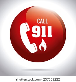 Emergency design over white background, vector illustration