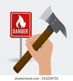 Emergency design over white background, vector illustration.