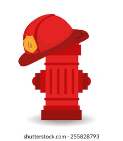 Emergency design over white background.