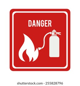 Emergency design over white background.