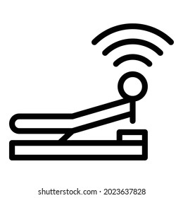 Emergency dial icon outline vector. Call phone. Sos contact