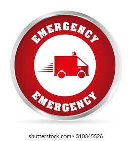 Emergency digital design, vector illustration eps 10.
