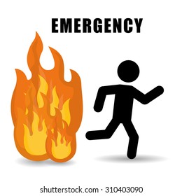 Emergency digital design, vector illustration eps 10.